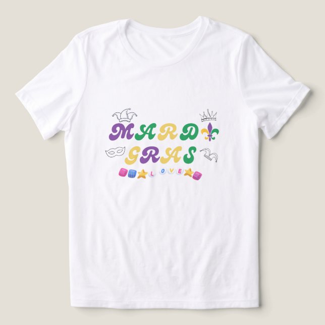 Camiseta Celebração de Carnaval amor  (Design frontal)