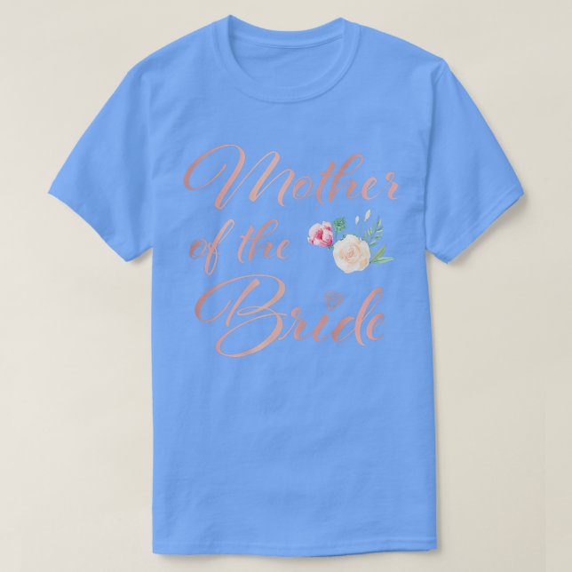 Camiseta Celebração de Casamento da Mãe da Noiva  (Frente do Design)
