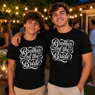 Camiseta Celebração de Casamento do Irmão da Noiva