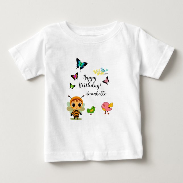 Camiseta Celebração de Crianças de Festa de Jardim (Frente)