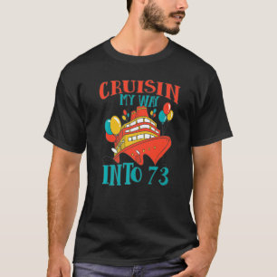 Camiseta Celebração de Cruzeiro de 73 Anos Engraçado Cui