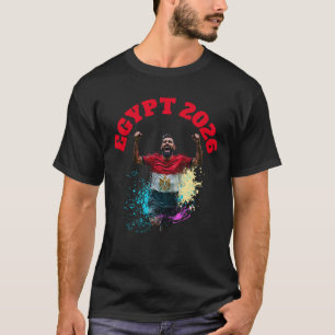 Camiseta Celebração de Gol de Futebol Bandeira do Egito 202
