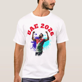 Camiseta Celebração de Gol de Futebol Bandeira dos Emirados