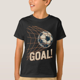 Camiseta Celebração de Gol de Futebol Futebol Antigo Byll N