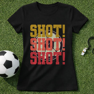 Camiseta Celebração de Gol de Futebol Tiro Tiro