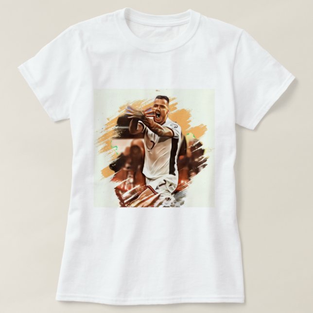 Camiseta Celebração de gol do Rey Manaj (Frente do Design)