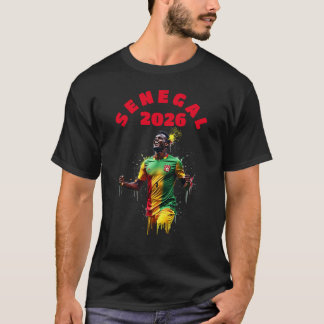 Camiseta Celebração de Golo de Futebol Senegal Bandeira 202