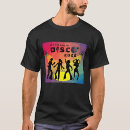 Camiseta Celebração de multicores do piso de dança de Disco