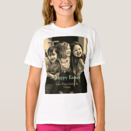 Camiseta Celebração de páscoa adicionar felz pascoa de foto