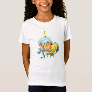 Camiseta Celebração de páscoas - Arte de Aquarela