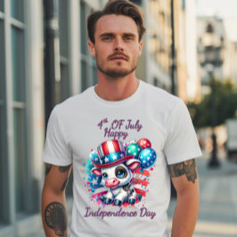 Camiseta Celebração de Vacas com Dia da Independência dos B