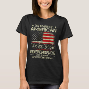 Camiseta Celebração do 250º Aniversário Americano 250 Anos
