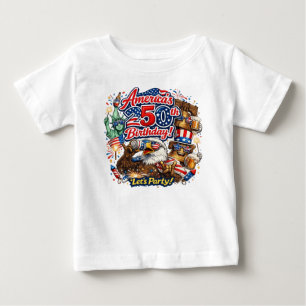 Camiseta Celebração do 250º Aniversário das Américas no Dia