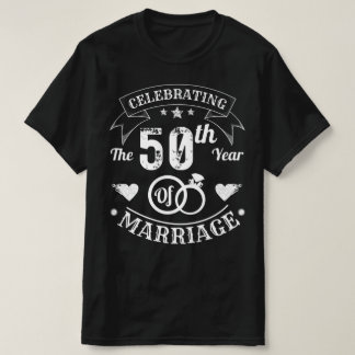 Camiseta Celebração Do 50º Ano Do Casamento
