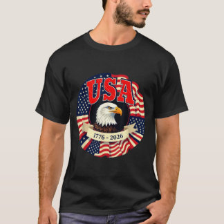 Camiseta Celebração do Aniversário Patriótico dos EUA 250
