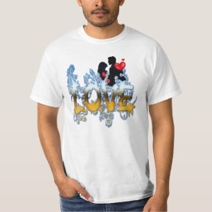 Camiseta celebração do casal-namorados