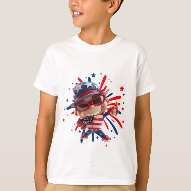 Camiseta Celebração do Dia da Independência (Frente)