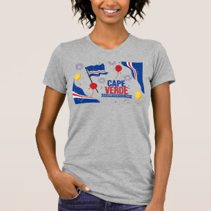 Camiseta Celebração do Dia da Independência de Cabo Verde