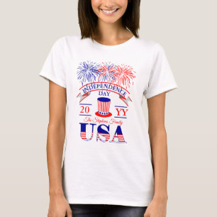 Camiseta Celebração do Dia da Independência no 4 de julho 