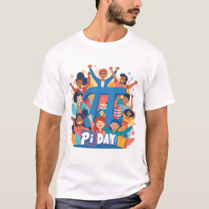 Camiseta Celebração do Esquadrão do Dia do Pi Design