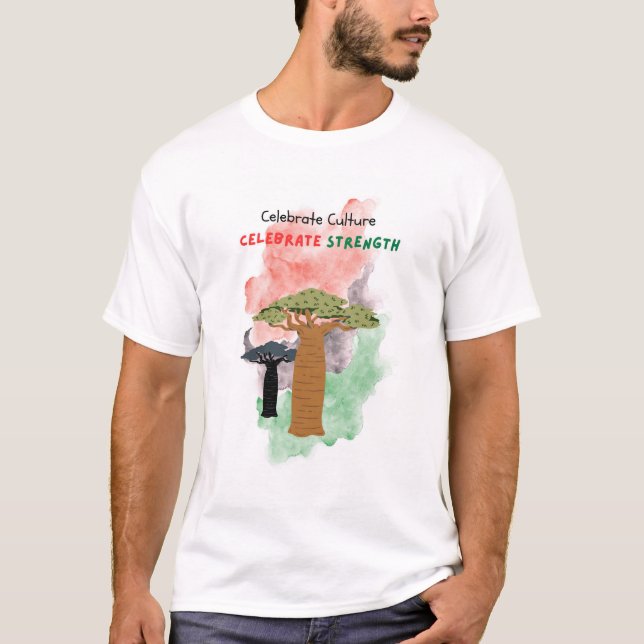 Camiseta Celebração do Mês da História Negra (Frente)