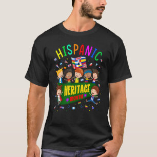 Camiseta Celebração Do Mês Do Patrimônio Hispânico Para Cri