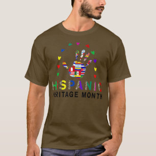 Camiseta Celebração do Mês do Patrimônio Nacional Hispânico