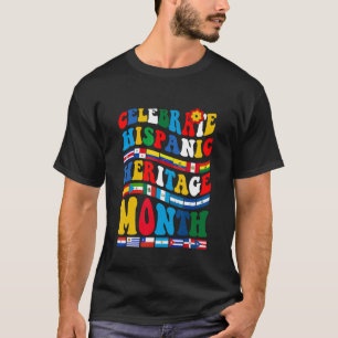 Camiseta Celebração do Mês do Patrimônio Nacional Hispânico