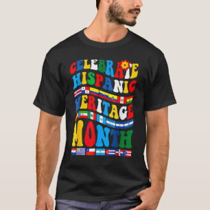 Camiseta Celebração do Mês do Patrimônio Nacional Hispânico