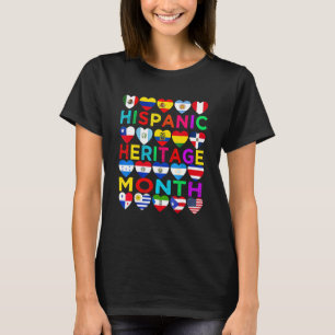 Camiseta Celebração do Mês do Patrimônio Nacional Hispânico
