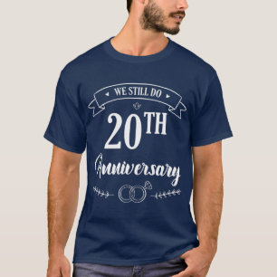 Camiseta Celebração do presente de aniversário de casamento