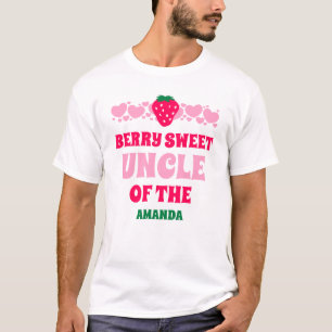 Camiseta Celebração do Primeiro Aniversário do Morango Tio