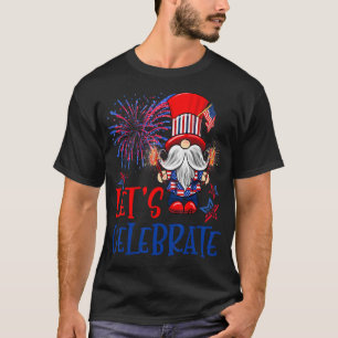 Camiseta Celebração Do vamos Em 4 De Julho De Gnome