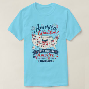 Camiseta Celebração dos 250 anos de America The Beautiful c