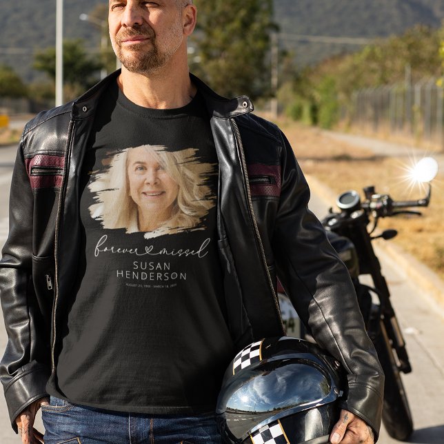 Camiseta Celebração Elegante da Foto Funeral da Vida (Criador carregado)