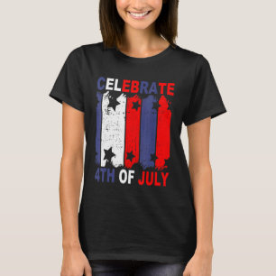 Camiseta Celebração Em 4 De Julho Feliz Patriótico U Flag C