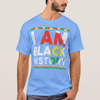 Camiseta Celebração Eu Sou História Negra Mês Afro-American