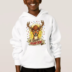 Camiseta Celebração feliz de caça veado diversão festivo ca