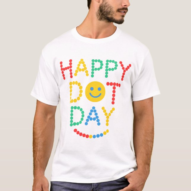 Camiseta Celebração Feliz do Dia do Ponto (Frente)