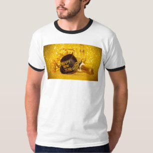 Camiseta Celebração festiva de Ano Novo SlipperyJoe