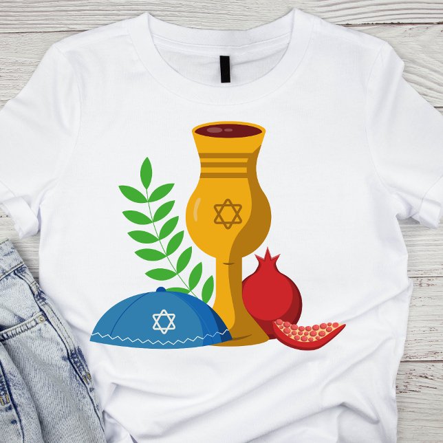Camiseta Celebração Festiva Yom Kippur (Criador carregado)