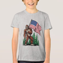 Camiseta Celebração Gráfica da Bandeira Patriótica American