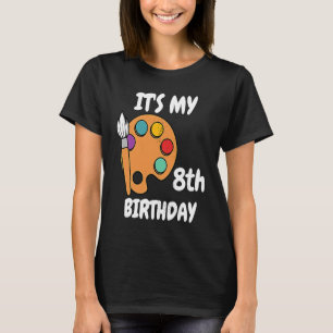 Camiseta Celebração Incrível É a minha 8.ª Menina de Aniver