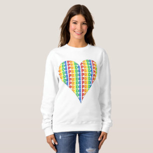 Camiseta Celebração LGBT Orgulho gay Mês Arco-Íris Coração