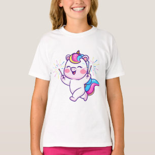 Camiseta Celebração Mágica do Unicórnio - Raparigas Esparsa