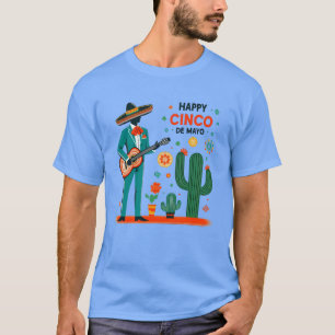 Camiseta Celebração Mariachi – Feliz Cinco de Maio