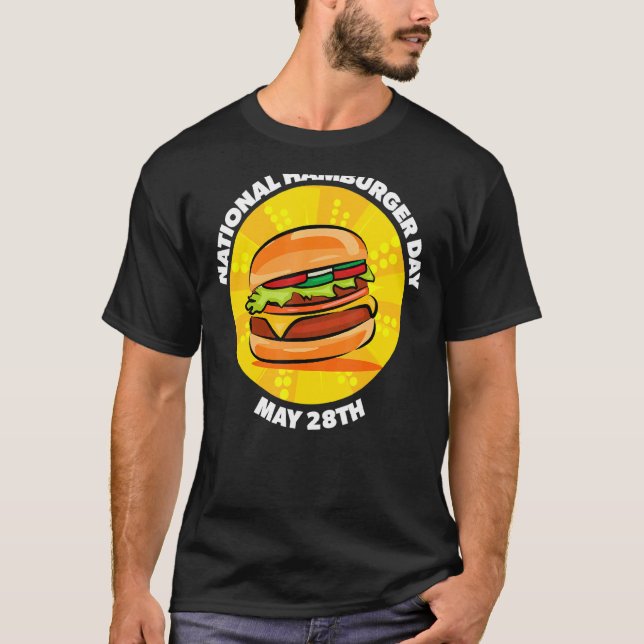 Camiseta Celebração Nacional de Hamburger (Frente)