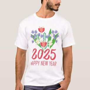 Camiseta Celebrações do Ano Novo 2025