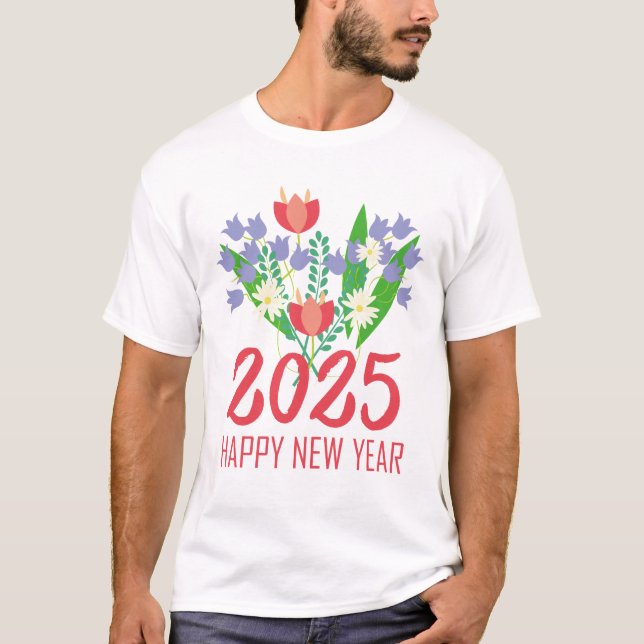 Camiseta Celebrações do Ano Novo 2025 (Frente)