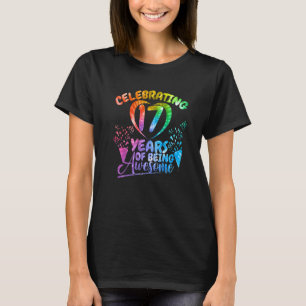 Camiseta Celebrando 17 Anos De Incrível Cos De Aniversário